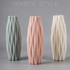 Plastic Dried Vase Nordic Flower Arrangement Container Geometric Style Exquisite Handicrafts Office Cafe Wedding Decoration