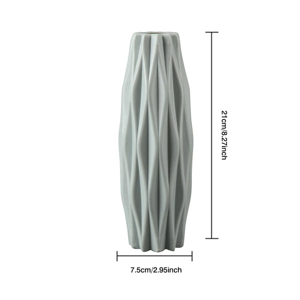 Plastic Dried Vase Nordic Flower Arrangement Container Geometric Style Exquisite Handicrafts Office Cafe Wedding Decoration