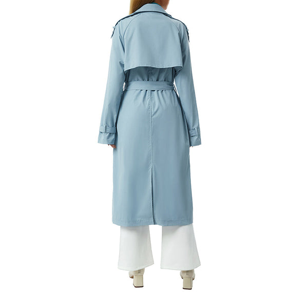 Women's Double Breasted Long Trench Coat