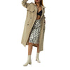 Women's Double Breasted Long Trench Coat