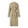 Women's Double Breasted Long Trench Coat