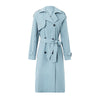 Women's Double Breasted Long Trench Coat
