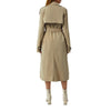 Women's Double Breasted Long Trench Coat