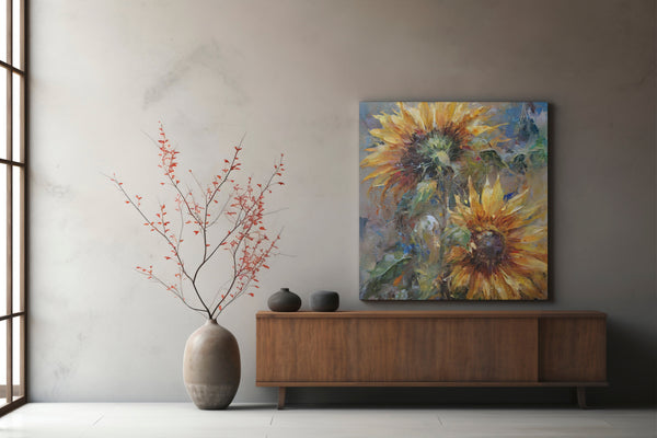 Sun -lit flowers