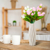 Plastic Dried Vase Nordic Flower Arrangement Container Geometric Style Exquisite Handicrafts Office Cafe Wedding Decoration